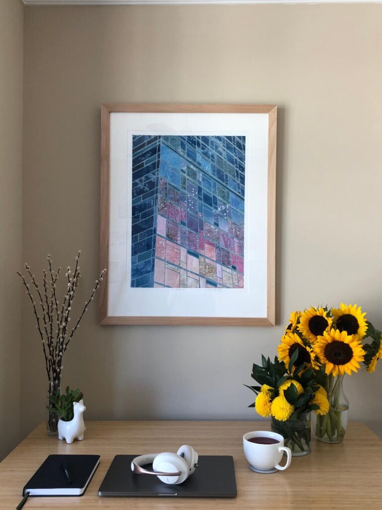 Vertical-monoprint-collage-home-office